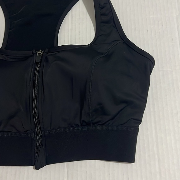Amoena Gloria Zipper Support Sports Bra Women’s Medium Black 44070 - Picture 4 of 10